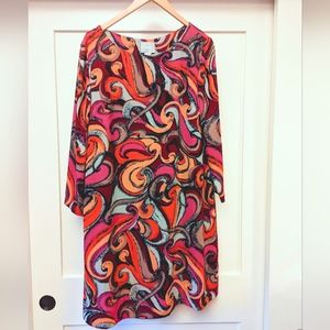 Maeve by Anthropologie Flavia Swirl Dress size Large